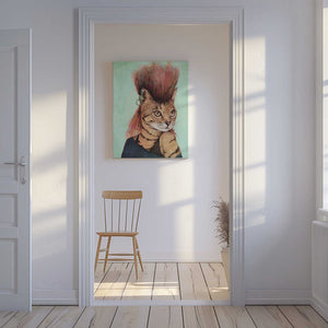 Tablou canvas „Stylish Tabby Cat” de Mike Koubou