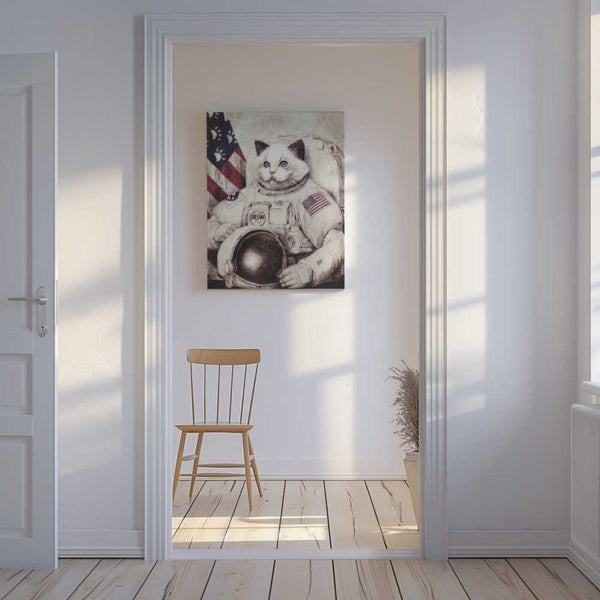 Tablou canvas „Meow Out of Space” de Mike Koubou