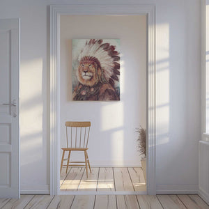 Tablou canvas „Majestic Lion” de Mike Koubou