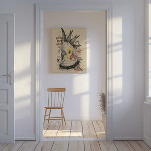 Tablou canvas „Cockatoo Uprising” de Mike Koubou