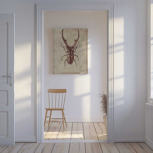 Tablou canvas „Antique Beetle Illustration” de Mike Koubou