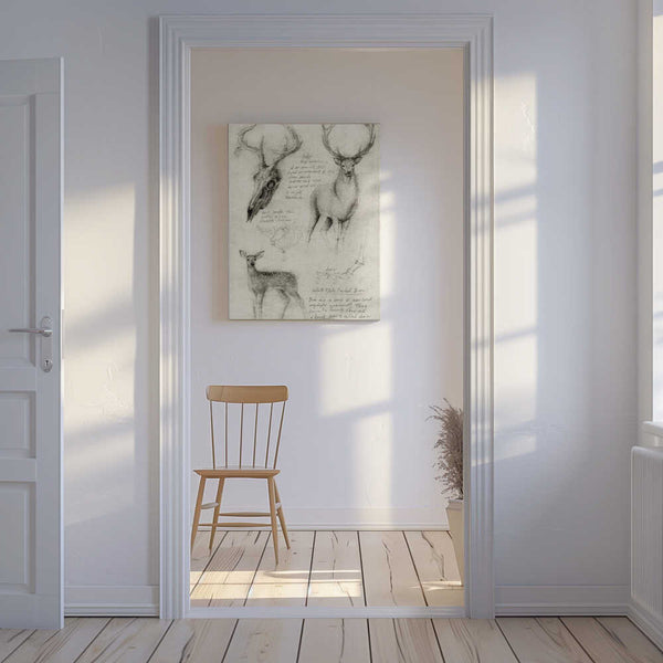 Tablou canvas „Anatomical Drawings Of Deer” de Mike Koubou