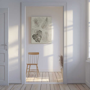 Tablou canvas „Pencil Sketches Of Various Plant Leaves” de Mike Koubou