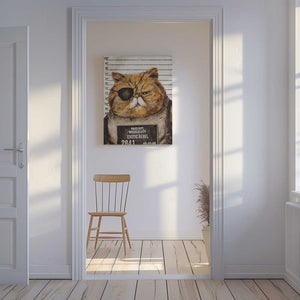 Tablou canvas „Funny Cat” de Mike Koubou