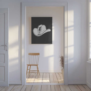 Tablou canvas „Black Cowboy Hat” de Jolly and Dash