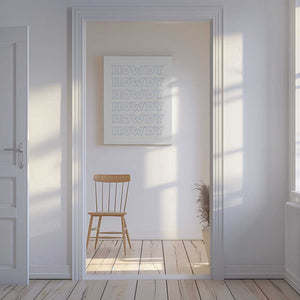 Tablou canvas „Blue Howdy” de Jolly and Dash