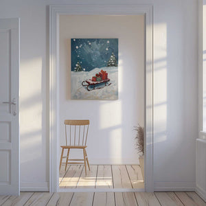 Tablou canvas „Schlitten mit Geschenken” de Ohkimiko