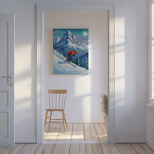 Tablou canvas „Snow skiing adventures” de HUGO