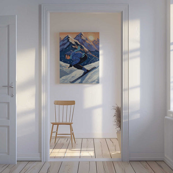 Tablou canvas „The joy of skiing” de HUGO