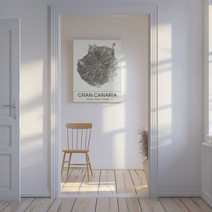 Tablou canvas „Gran Canaria Vintage Map” de Nicholas