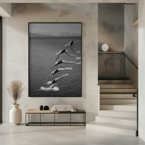 Tablou înramat „The beauty of diving” de Greetje van Son