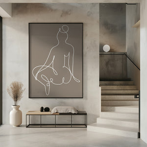Tablou înramat „Sitting Down 02” de Pictufy Studio II