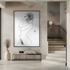 Tablou înramat „Flower Girl” de Pictufy Studio II