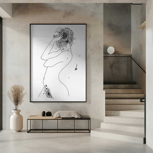 Tablou înramat „Flower Girl” de Pictufy Studio II