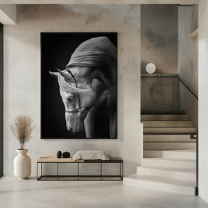 Tablou înramat „white stallion” de Ulrike Leinemann