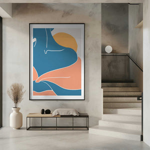 Tablou înramat „Blue Shoulder” de Pictufy Studio II