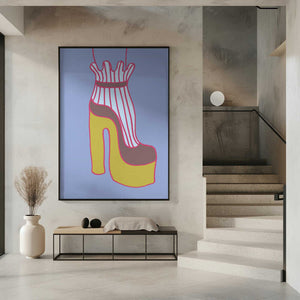 Tablou înramat „Yellow Heel 01” de Pictufy Studio