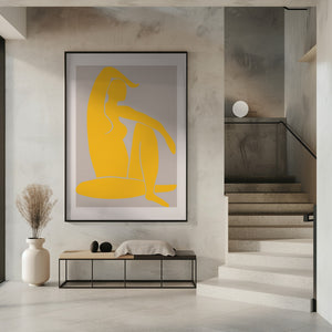 Tablou înramat „Yellow Figure” de Pictufy Studio II
