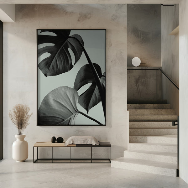 Tablou înramat „Monstera Teal 07” de Pictufy Studio III