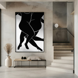 Tablou înramat „Lovers Black” de Pictufy Studio II