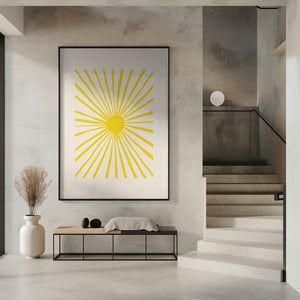 Tablou înramat „The Sun” de Pictufy Studio