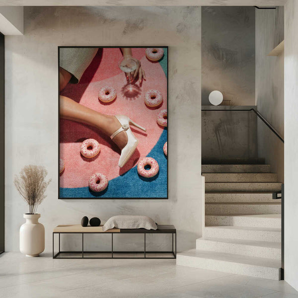 Tablou înramat „Pink Picnic #02” de Pictufy Studio III