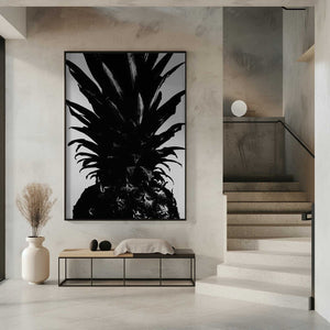 Tablou înramat „Pineapple bw” de Pictufy Studio III