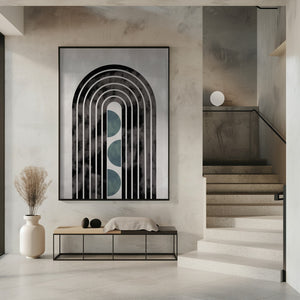 Tablou înramat „arch_capsule_001_green” de Pictufy Studio II