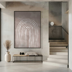 Tablou înramat „Arch_one way_003_white” de Pictufy Studio II