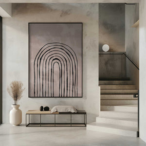 Tablou înramat „Arch_one way_004_black” de Pictufy Studio II