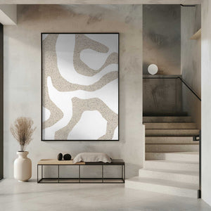 Tablou înramat „Sandy Contours” de uplusmestudio