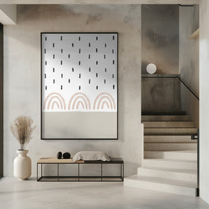 Tablou înramat „Muted Rainbows Sky” de uplusmestudio
