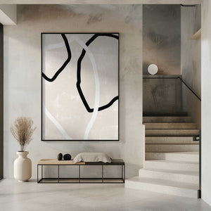 Tablou înramat „Curved Lines Dance” de uplusmestudio