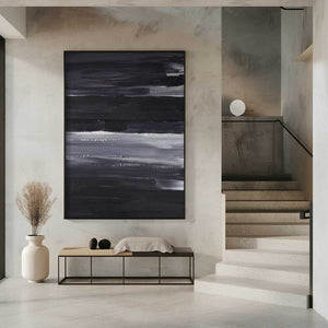 Tablou înramat „Expressive Monochrome Strokes” de uplusmestudio