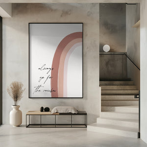 Tablou înramat „Chasing the Rainbow” de uplusmestudio