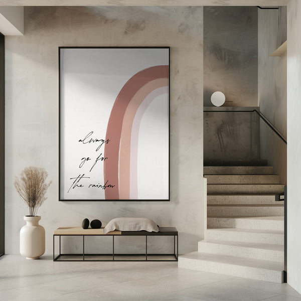 Tablou înramat „Chasing the Rainbow” de uplusmestudio