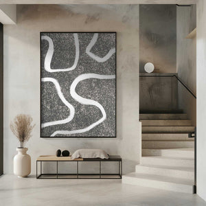 Tablou înramat „Curves in Contrast” de uplusmestudio