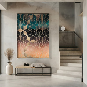 Tablou înramat „Ombre Dream Cubes” de Elisabeth Fredriksson