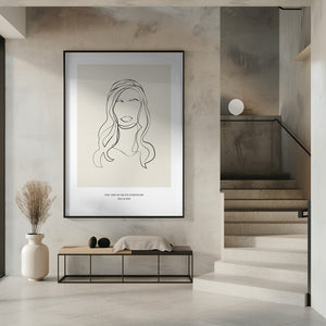 Tablou înramat „Modern Line Art” de NKTN