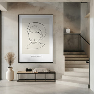 Tablou înramat „Modern female line art” de NKTN