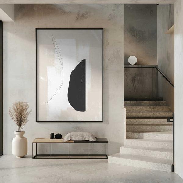 Tablou înramat „Monochrome Harmony” de uplusmestudio