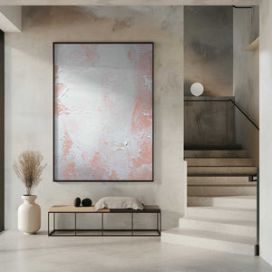 Tablou înramat „Minimalist Design With Peach And White Tones” de uplusmestudio
