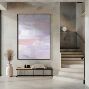 Tablou înramat „Pastel Hues Of Lavender And Peach” de uplusmestudio