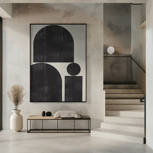 Tablou înramat „Geometric Silence” de THE MIUUS STUDIO