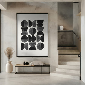 Tablou înramat „Geometric Rhythm” de THE MIUUS STUDIO