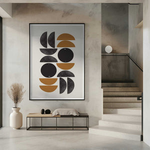 Tablou înramat „Geometric Harmony” de THE MIUUS STUDIO