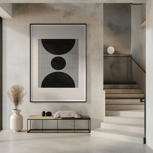 Tablou înramat „Geometric Echoes” de THE MIUUS STUDIO
