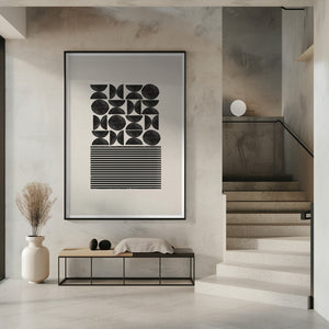 Tablou înramat „Geometric Balance” de THE MIUUS STUDIO