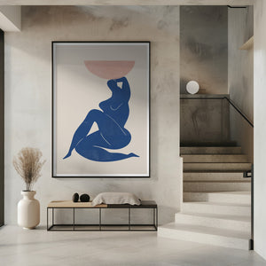 Tablou înramat „Harmony in Blue” de THE MIUUS STUDIO