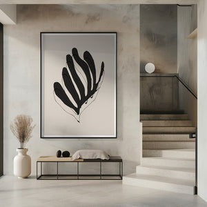 Tablou înramat „Abstract Leaf Lines” de THE MIUUS STUDIO